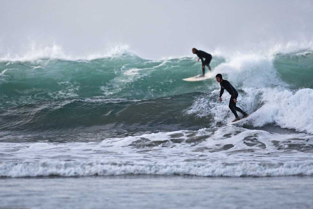 Surf en Galicia en invierno